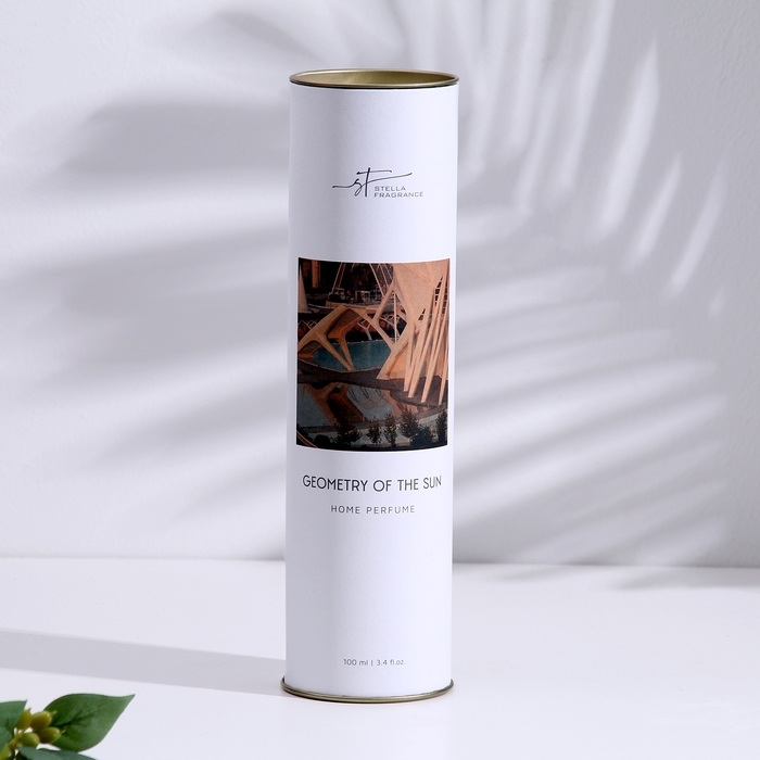 Диффузор ароматический, Диффузор ароматический, "GEOMETRY OF THE SUN", жасмин, карамель 100 мл