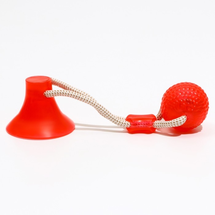 Игрушка для собак Игрушка для собак "Шар на присоске", 40 см, микс цветов