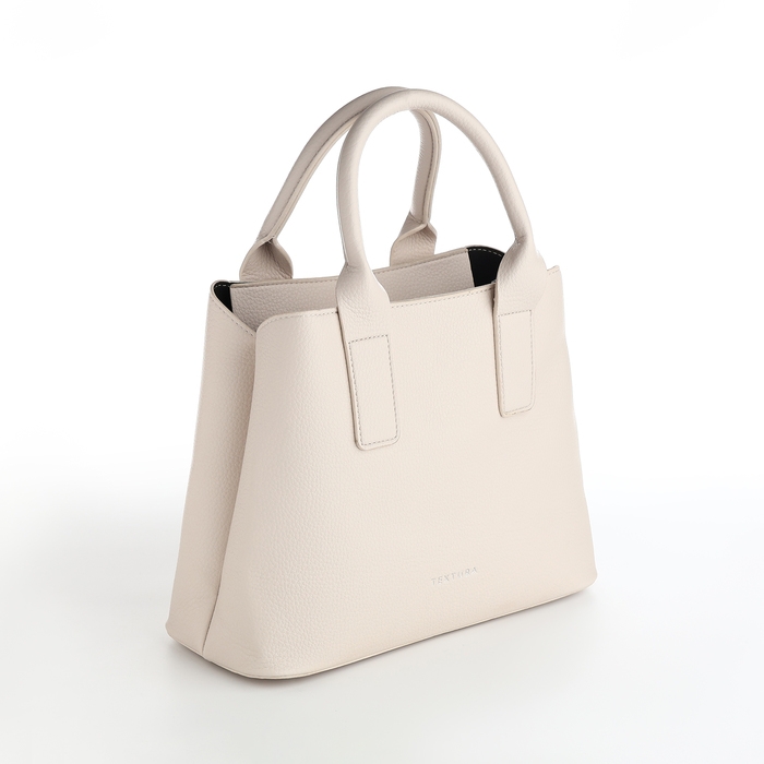 Сумка женская на молнии, TEXTURA, средний размер, цвет белый Сумка женская на молнии, TEXTURA, средний размер, цвет белый