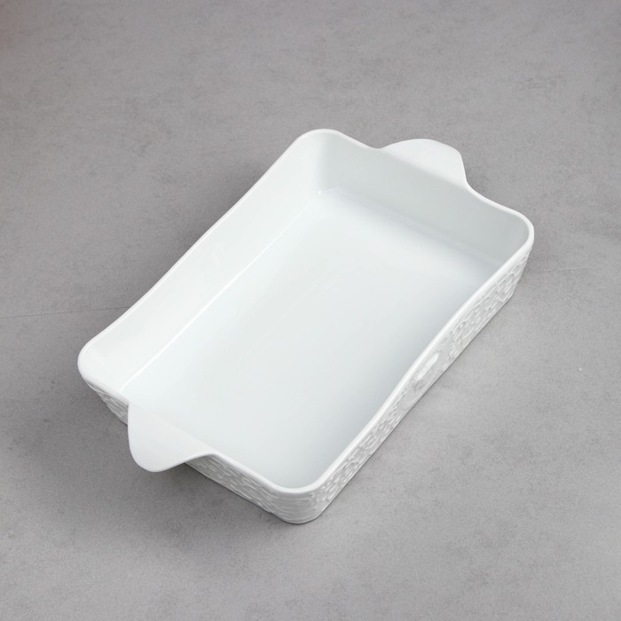 Форма для запекания Veronica, 3 л, белая, фарфор, Иран Форма для запекания Veronica, 3 л, белая, фарфор, Иран