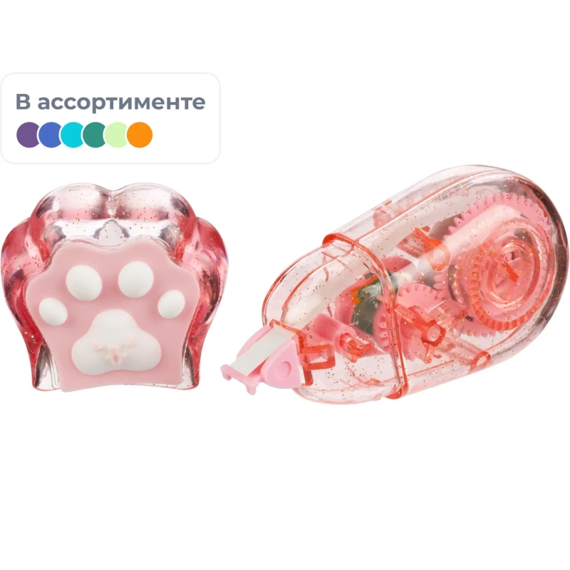 Корректирующая лента M&G 5ммx6м,корп из полистирола,цв в асс,блист ACT75172