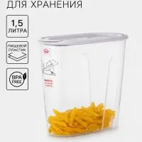 Ёмкость для хранения сыпучих продуктов IDEA, 1.5 л, пластик, МИКС