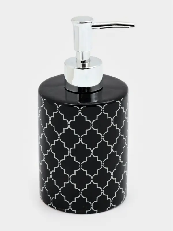 Дозатор для мыла Доляна &laquo;Марокко&raquo;, 380 мл, чёрный