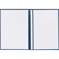 Папка адресная бумвинил А4 (объемная) На подпись Госсимволика синяя