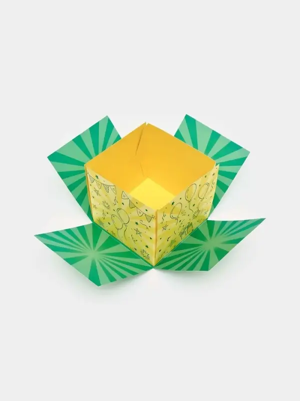 Бум-коробка подарочная с бабочками &laquo;Тебе подарочек&raquo;, 12 х 12 х 12 см