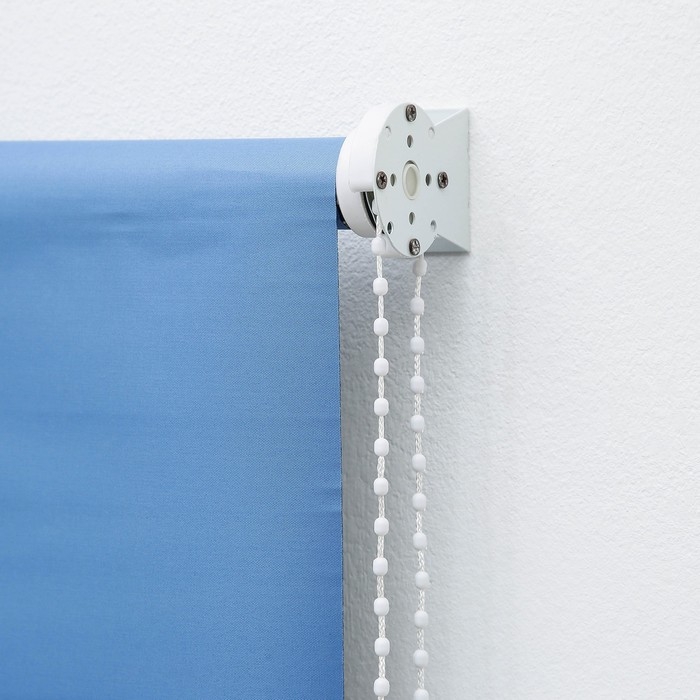 Штора рулонная «Нега», блэкаут, 90×180 см, цвет синий Штора рулонная «Нега», блэкаут, 90×180 см, цвет синий