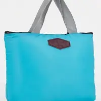 Термосумка на молнии, объём 3.8 л, голубая