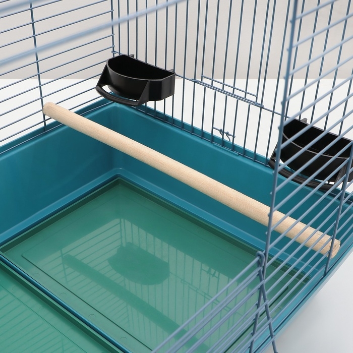 Клетка для птиц, Клетка для птиц, "Рикки max 3", с открывающимся верхом, 79 х 44 х 65 см, микс цветов