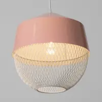 Светильник потолочный BayerLux Lea, 1&times;40 Вт, Е27, розовый, 26&times;26&times;32 см