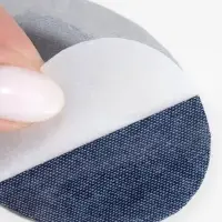 Набор заплаток для одежды, овальные, термоклеевые, 7&times;5 см, 5 шт., синий