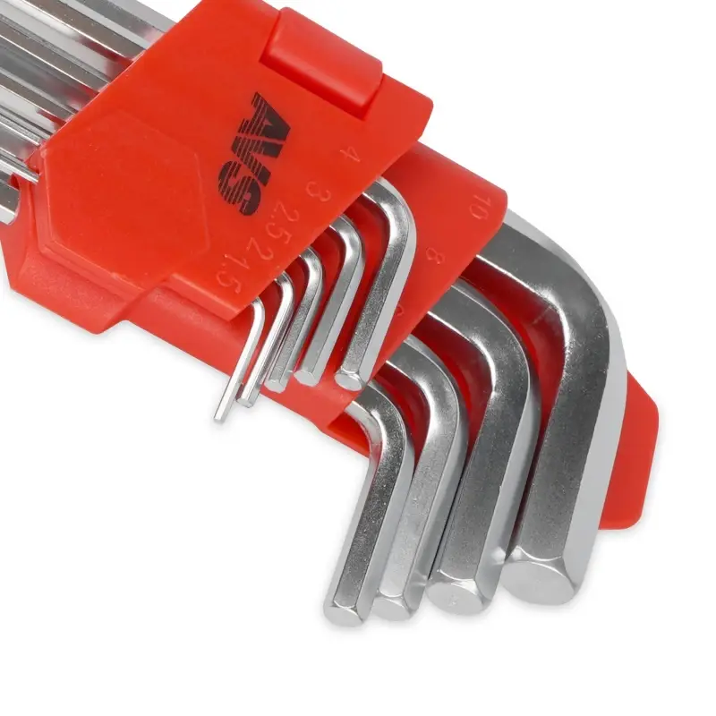 Набор ключей торцевых шестигранных удлиненных 9 предметов (1,5-10мм) AVS HKS-9L