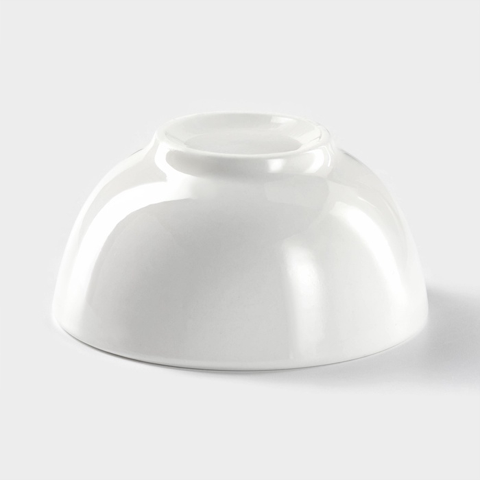 Салатник фарфоровый толстостенный Доляна White Label, 170 мл, d=10 см, цвет белый Салатник фарфоровый толстостенный Доляна White Label, 170 мл, d=10 см, цвет белый