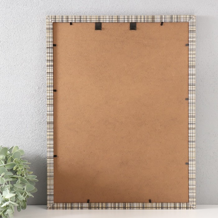 Фоторамка МДФ 30х40 см Фоторамка МДФ 30х40 см "Шотландская клетка на бежевом" 1,5х33х43 см