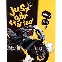 Блокнот А6, 32 листа в клетку на скрепке "Мэн микс", обложка мелованный картон, блок офсет, МИКС