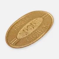 Термоаппликация Sport, 4.8×8 см, светло-бежевая