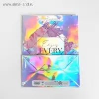 Пакет подарочный голографический, упаковка, &laquo;Enjoy every moment&raquo;, 18 х 23 х 10 см