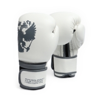 Боксерские перчатки FIGHT EMPIRE, PRIDE, белые, размер 12 oz