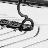 Вешалка для брюк многоуровневая, трансформер, 30.5&times;32&times;7.5 см, 5 уровней, прозрачная чёрная