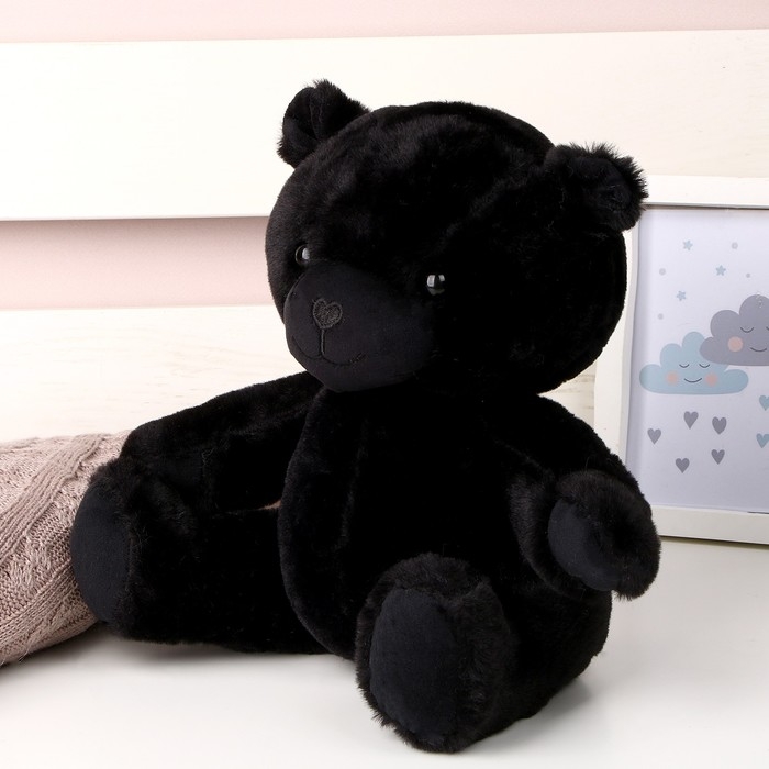Мягкая игрушка «Мишка», 25 см, цвет чёрный Мягкая игрушка «Мишка», 25 см, цвет чёрный
