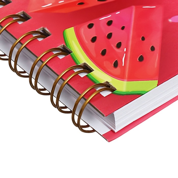 Скетчбук А6, 80 листов на гребне по короткой стороне Скетчбук А6, 80 листов на гребне по короткой стороне "Дольки", твёрдая обложка, блок 100 г/м²