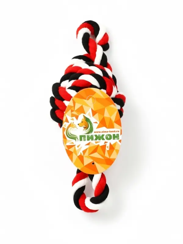 Игрушка для собак канатная &laquo;Мяч с ручками&raquo;, мяч 22 см, до 130 г