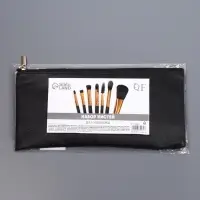 Набор кистей для макияжа SMOKY, 7 шт., чехол на молнии, чёрный