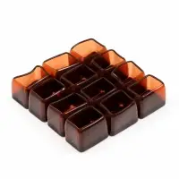 Накладка мебельная, прямоугольная CAPPIO, 30х40 мм, набор 12 шт