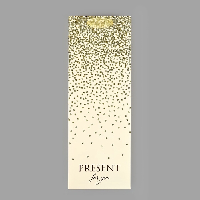 Пакет под бутылку «Подарок», глиттер, 13 х 36 х 10 см Пакет под бутылку «Подарок», глиттер, 13 х 36 х 10 см