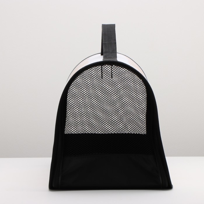 Сумка - переноска для животных каркасная,  45 х 25 х 30 см, белая с котами Сумка - переноска для животных каркасная,  45 х 25 х 30 см, белая с котами