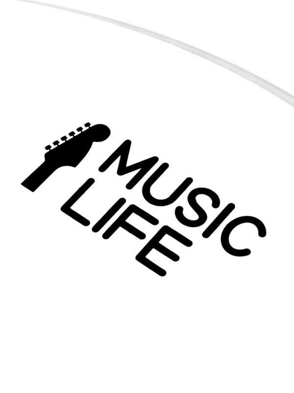 Пластик для барабана Music Life 14 дюймов, белый