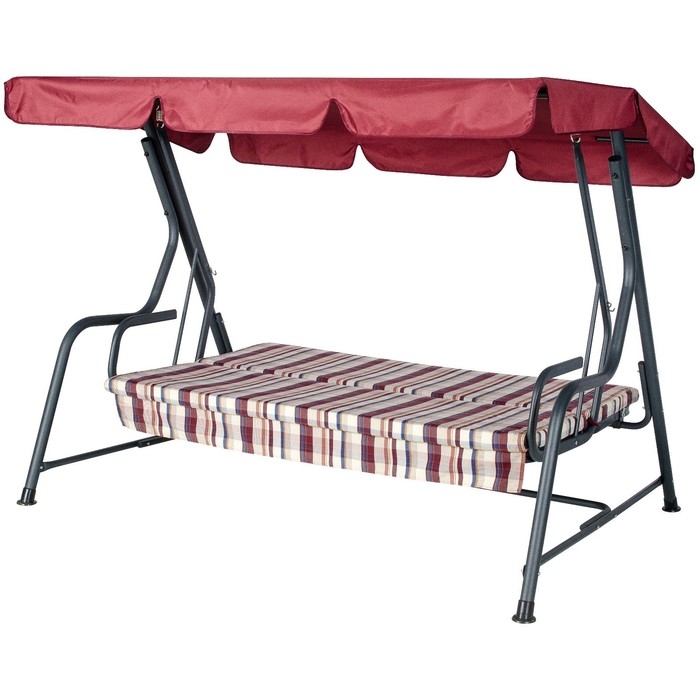 Качели садовые Качели садовые "Карибы", цвет винный, 209 х 142 х 155, макс нагрузка 300 кг