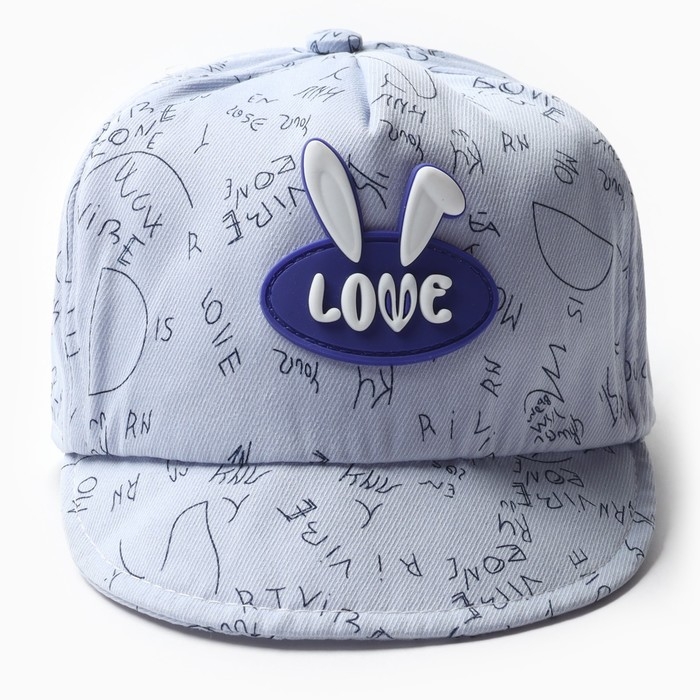 Кепка детская MINAKU Кепка детская MINAKU "Love" голубой, р-р 48