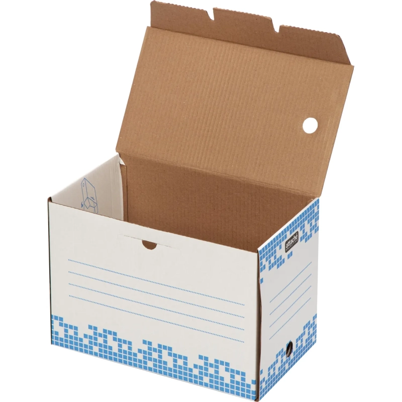 Короб архивный  Attache Selection 200 мм Т24 синий выруб.замок