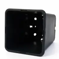 Горшок для рассады, 5 л, 18.5&times;18.5&times;20 см, пластик, чёрный, Greengo