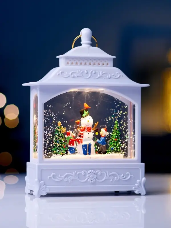 Светодиодная фигура &laquo;Снеговик&raquo; 5.5&times;14&times;19.5 см, от батареек 3хААА, музыка, USB, свечение тёплое белое