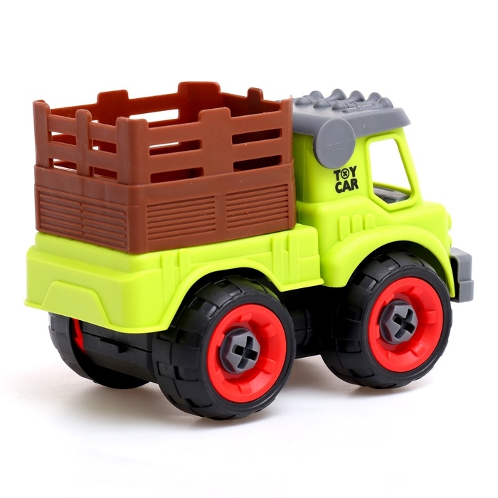 Конструктор винтовой «Фермерский самосвал», с отвёрткой, 28 деталей Конструктор винтовой «Фермерский самосвал», с отвёрткой, 28 деталей