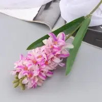 Цветы искусственные &laquo;Гиацинт галант&raquo;, 66&times;5 см, бело-сиреневые