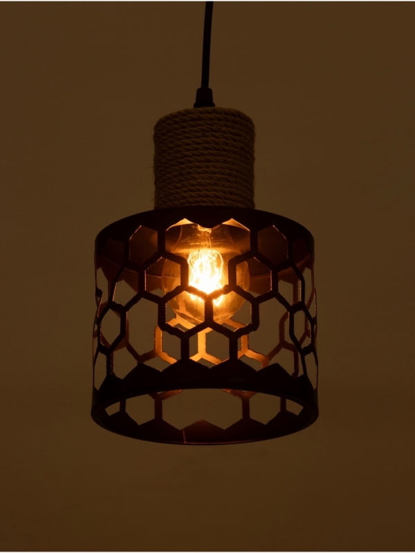 Светильник Светильник "Соты" 1х40Вт Е27 черный 15х15х21см