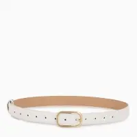 Ремень жен 05-01-01-01, Июнь2512, 3*0,3*110 см, без винта, пряж золото, 1 прокол, белый Ремень жен 05-01-01-01, Июнь2512, 3*0,3*110 см, без винта, пряж золото, 1 прокол, белый