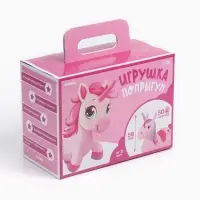 Попрыгун ZABIAKA &laquo;Единорог&raquo;, 51&times;25&times;50 см, розовый