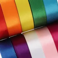 Лента атласная, набор 10 шт., 20 мм, 23 м&plusmn;1 м, разноцветная