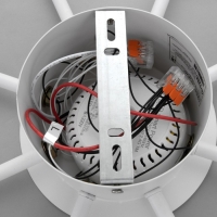 Люстра с ПДУ 2301/8WT LED 160Вт 3000-6000К белый 93х93х8 см BayerLux