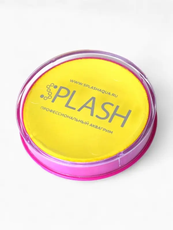 Аквагрим  в шайбе , регулярный, желтый, 32 гр.