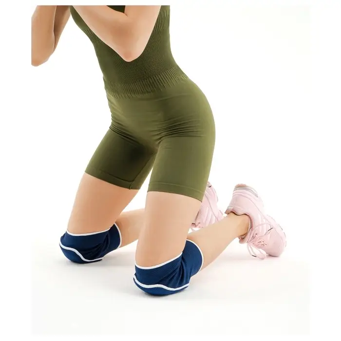 Наколенники спортивные ONLYTOP, верх 28 см, низ 25 см, универсальные, синие