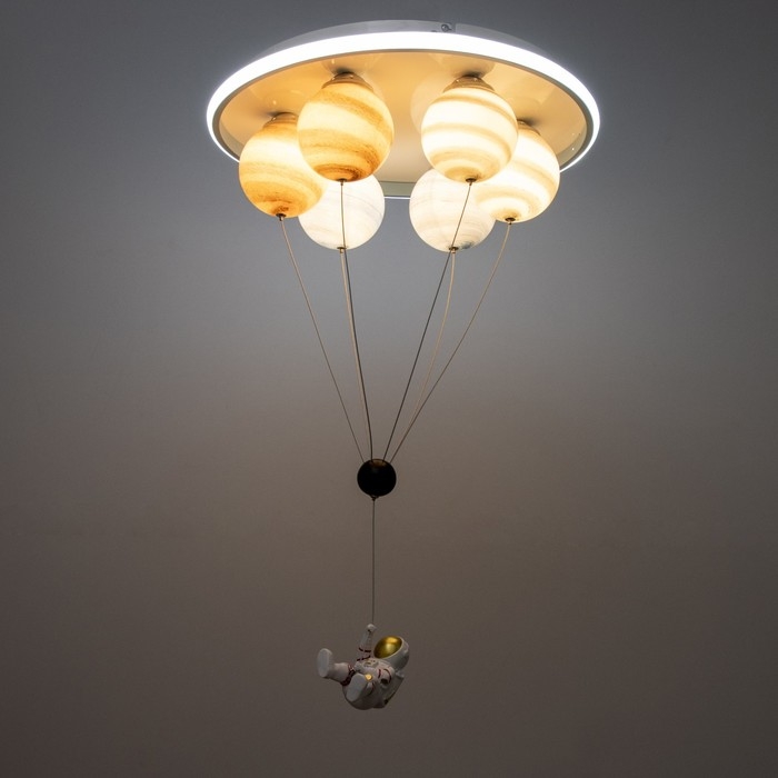 Люстра Люстра "Полет" 6хЕ27 40Вт белый 50х50х60см