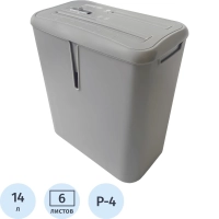 Шредер (уничтожитель) Office Kit S30, 3 ур.секр., 6 лист., 14 л.,  4x40