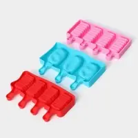 Набор форм для мороженого Доляна &laquo;Венеция&raquo;, 3 шт., силикон, 19&times;11 см