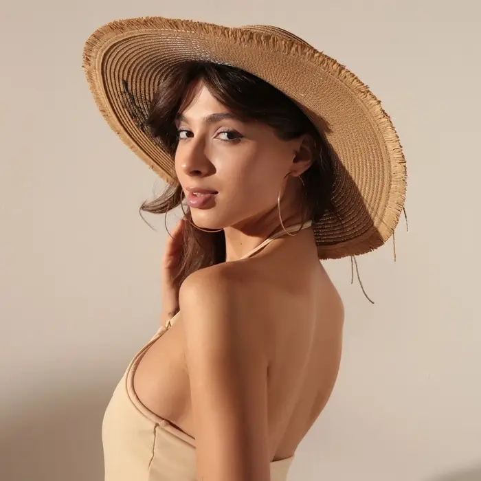 Шляпа женская MINAKU, цвет светло-коричневый, р-р 58