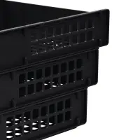 Набор лотков для бумаг &laquo;Стамм&raquo; STRONG, горизонтальный, на металлических стержнях, 3 отделения, чёрный