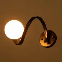 Бра настенный BayerLux Nadine, 1&times;10 Вт, GU10, черный, 37&times;16&times;32 см